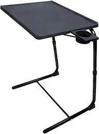 Unfolds into this eating mat. Amazon Com 5 Star Super Deals Portable Foldable Tv Tray Table Deluxe Laptop Eating Drawing Tray Table Stand With Adjustable Tray With Sliding Adjustable Cup Holder Black Furniture Decor