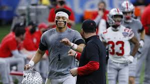 St = stitch ch = chain sl = slip stitch dc = double crochet dc2tog. Justin Fields Hit Clemson Linebacker Skalski Ejected For Hit On Fields Hosted Justin Fields Introduces Himself To Buckeye Fans With A Beautiful Deep Ball That Goes 98 Yards For A Touchdown