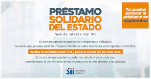 Préstamo solidario del estado para la clase media. Sii On Twitter Prestamo Solidario Del Estado Si Eres Trabajador Dependiente O Empresario Individual Ya Esta Disponible La Opcion Para Que Puedas Solicitar Tu Prestamo De Septiembre En Https T Co Q0iki43cvr Https T Co Ni4uny07bd