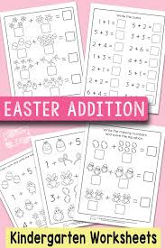 easter kindergarten addition worksheets itsybitsyfun com