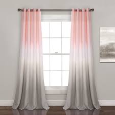 If using two drapes, choosing a double rod will make it easier to move each. Amazon Com Lush Decor Umber Fiesta Curtains Room Darkening Window Panel Set For Living Dining Bedroom Pair 84 L Blush Gray 2 Count Home Kitchen