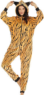 tuduoms Fleece Tiger Onesie Pajamas - Adult Animal Mauritius | Ubuy