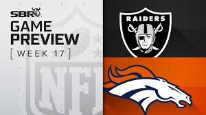 Logos via sports logos.net / about logos. Raiders Vs Broncos Nfl Week 17 Picks And Game Predictions Picks