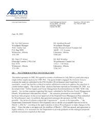 June 10, 2002 Mr. Jim McCammon Mr. Jonathon Russell Woodlands Manager  Woodlands Manager ANC Timber Ltd. Millar Western Fore