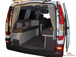 Ausbauvariante 2 Mercedes Vito Heckansicht Wohnwagen Campingbus Ausbau Vw Bus Umbau