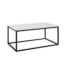Handmade in indonesia using abaca, a sustainable material derived from banana leaves, this intricate coffee table combines contemporary style with natural, organic elements. Arianna White Marble Top Black Coffee Table