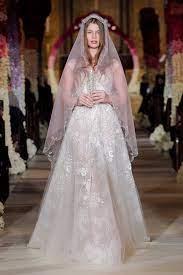 Reem Acra Bridal Spring 2020 Fashion Show Reem Acra Wedding Dress Lacy Wedding Dresses Reem Acra Bridal