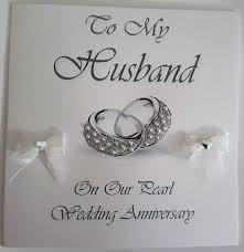 Spend the afternoon together watching a tape of your wedding day. Happy Pearl Wedding Anniversary To My Husband Handmade Card Buy Online In Cayman Islands At Cayman Desertcart Com Productid 120980390
