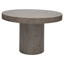 Zoey Modern Classic Durable Grey Round Outdoor Dining Table Small In 2020 Dining Table Sizes Round Outdoor Dining Table Dining Table