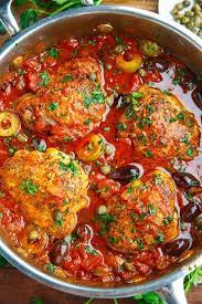 Chicken Puttanesca Recipe Italian Recipes Chicken Recipes Poultry Recipes