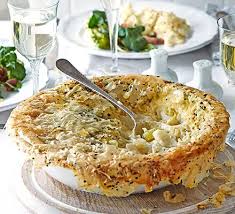 Filo Crusted Smoked Haddock Cheese Leek Pie Recipe Recipes Leek Pie Bbc Good Food Recipes