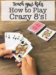 Teach Your Kids How To Play Crazy 8 S Card Games For Kids Family Card Games Fun Card Games