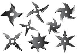 ¡arroja los cuchillos a los objetos giratorios como ruedas de auto y hamburguesas gigantes! Ninja Lanzar Estrellas Vectores 88250 Descargar Vectores Gratis Illustrator Graficos Plantillas Diseno