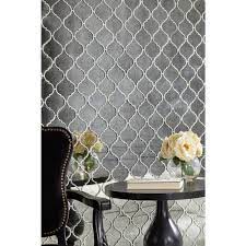 Antique Mirror Arabesque Mosaic Glass Tile Floor Decor Floor Decor Glass Tile Antique Mirror