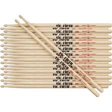 Vic Firth 12 Pair American Classic Hickory Drumsticks Wood 5a