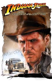 Raiders of the lost ark has been represented across a wide variety of merchandise, including comic books, video games, novels, lego sets, action figures and vehicles, playsets, candles, and board games. Indiana Jones And The Raiders Of The Lost Ark Traditionally Painted Poster Posterspy