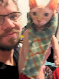 My hubby with all three Skinfants.