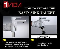 basin sink faucet installtion kitchen