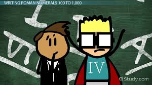 (number 4 on a roman numeral clock is usually written as iiii. Writing Roman Numerals For 100 10 000 Algebra Class Video Study Com