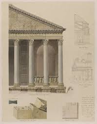 All porch types add flavor and class to a house by offering the homeowner attractive outdoor scenery 24/7 and a shaded refuge on a hot summer afternoon. Pantheon Piazza Della Rotonda Rome Archaeological Survey Drawings Including A Half Elevation Of The Entrance Portico Exterior Perspective Sketches And Details Of The Construction Of The Pediment Cornice Riba Pix