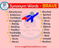 Brave Synonyms Words English Study Here English Vocabulary Words English Study English Writing Skills