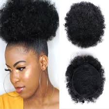 There are 169 false hair buns for sale on etsy, and they cost $15.57 on average. Buy Afro Puff Ponytail Drawstring Chignon Hairpiece Short Synthetic Kinky Curly Fake Hair Bun At Affordable Prices Free Shipping Real Reviews With Photos Joom