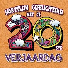 Bol Com Verjaardagskaart 3d 20 Jaar