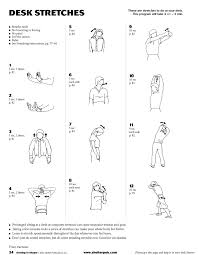 Click To Download A Printable Pdf Desk Workout Workout Book Desk Stretching