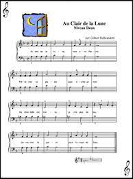 Au Clair De La Lune Piano Sheet Piano Music Piano Piano Sheet