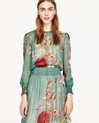 Floral Print Flowing Dress-dresses-woman Zara United Kingdom Vestidos Zara Ropa De Moda Vestido Fluido