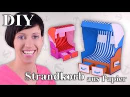 Kein wun­der, schließ­lich spielt es rein vom strand­er­leb­nis her kei­ne rol­le, ob man an der adria­küs­te, auf mal­lor­ca oder am to­ten meer liegt. 28 Strandkorb Ideen Strandkorb Korb Basteln Mit Papier