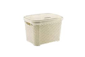 Maybe you would like to learn more about one of these? Buy Large 20 Litre Cream Plastic Storage Rattan Box With Lid Plastic Storage Boxes