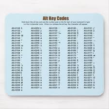 65 Exact Alt Key Codes