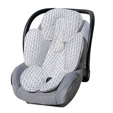 Amazon Com Carter S Infant Head Support And Cuddler For Carseats Strollers Diamond Trellis Grey White Gateway Car Seats Stroller Baby Car Seats