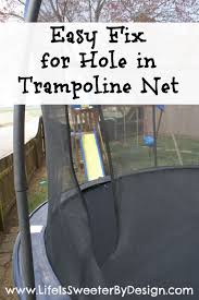 Acon air 1.8 trampoline 6ft $199.00 regular price $269.00. Trampoline Net Repair At Home Saturday Solutions Life Is Sweet By Design Trampoline Net Trampoline Net Repair Trampoline