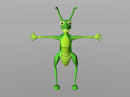 3d Grasshopper Model Character Design Grasshopper 3d Model