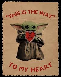 I Made A Baby Yoda Valentine Card R Babyyoda Baby Yoda Grogu Yoda Drawing Yoda Wallpaper Star Wars Art