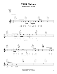 Take away my inhibitions / take away my solitude / fire me up with your resistance / put me in the mood / storm the walls around this prison / leave the inmates / free the guards / deal me up another future / from some brand new deck of cards / take t. Bob Seger Till It Shines Sheet Music Pdf Notes Chords Rock Score Ukulele Download Printable Sku 159753