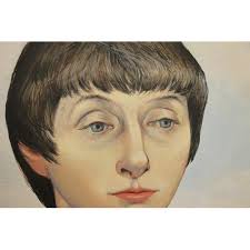 ERIC RITCHIE (Scottish b1934) *ARR* Half length portrait of Rena Oil  painting