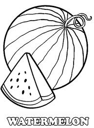 You can find here 4 free printable coloring pages of kawaii watermelon. A Slice Of Fresh Watermelon Coloring Page Fruit Coloring Pages Cute Coloring Pages Coloring Pages
