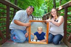 Mom Dad Son Outdoor Photo Idea On Bridge Funny With Frame Baby Pictures Baby Girl Shower Gifts Baby Gifts For Dad