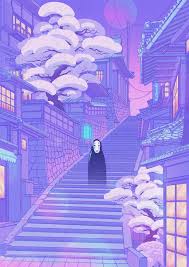 Kaonashi Laptop Ipad Skin By Elora Pautrat 13 Macbook Pro Air In 2020 Anime Scenery Wallpaper Scenery Wallpaper Anime Scenery