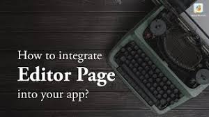 Appy pie integrates the shutterstock image api to allow users to browse, license, and use any image from shutterstock's library to create professional ios and android apps quickly and easily with stunning visuals. How To Add The Editor Page To Your Appy Pie App Video Tutorial Appy Pie Help
