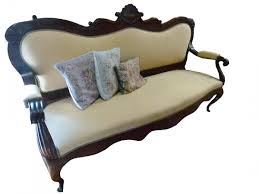 Vintage colonial porcelain couple on sofa white blue and gold accents figurine. Cuba Colonial Sofa Benches Sofa