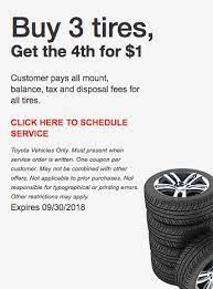 Toyota tire sale can offer you many choices to save money thanks to 21 active results. Buy 3 Tires Get The 4th For 1 At Passport Toyota Passport Toyota Blog