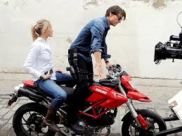 The actor reportedly spent a day filming with dancers. Tom Cruise And Cameron Diaz Hop On A Ducati Hypermotard Autoevolution