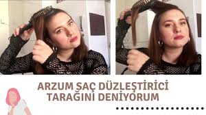 Arzum Sac Duzlestirici Taragini Deniyorum Arzum Superstar Sac Duzlestici Tarak Youtube
