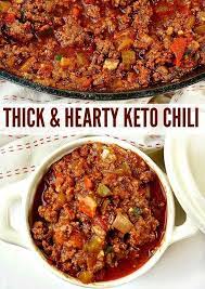 Keto Chili A Thick And Hearty Family Friendly Recipe Recipe Keto Recipes Dinner Keto Chili Recipe Keto Recipes Easy