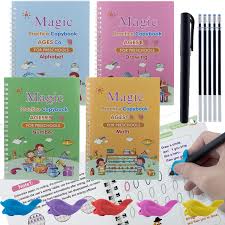 Huge collection, amazing choice, 100+ million high quality, affordable rf and rm images. Amazon Com Magic Practice Copybook 4 Pack English Calligraphy Copybooks That Can Be Reused Handwriting Copybook Set With Pen Refills Grips Alphabet Drawing Number Math Learning