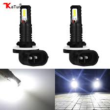 2pcs Super Bright H11 H8 Led Bulb 6000k Cool White H16 Led Fog Light Bulbs For